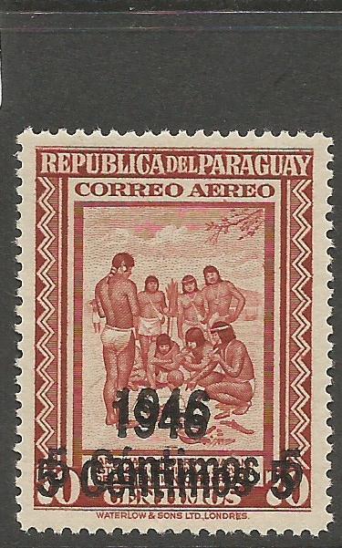 Paraguay SC C157 Double Surcharge MNH (5csx)