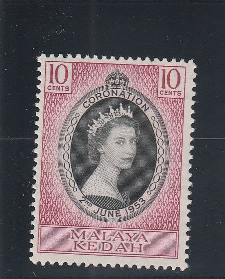 Kedah  Scott#  82  MNH  (1953 Coronation Issue)