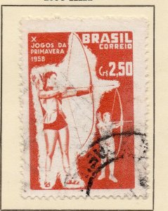 Brazil 1958 Early Issue Fine Used 2.5Cr. NW-98359