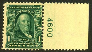 U.S. #300 MINT PL# SINGLE OG NH