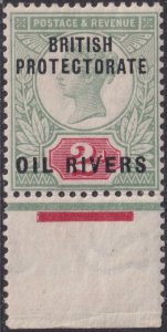 Sc# 3 Oil Rivers Niger Coast British Protectorate 1892 QV 2 penny MVLH $40.00