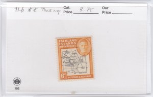 Falkland Isls Dependencies 1L6 Thick Map mnh