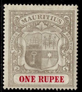 MAURITIUS EDVII SG175, 1r grey-black & carmine, M MINT. Cat £50.