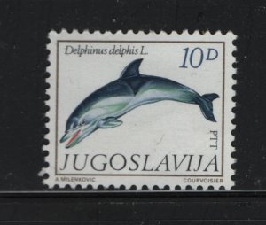 YUGOSLAVIA 1476 Hinged, 1980 Dolphin