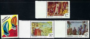 Dominican Republic 980-83 MNH COLUMBUS Z7-9