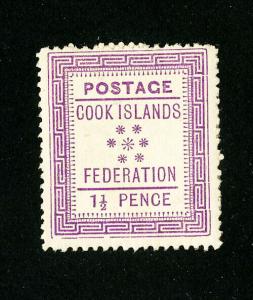 Cook Islands Stamps # 2 XF OG NH Scott Value $90.00