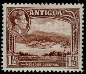 ANTIGUA GVI SG100a, 1½d dull reddish brown, NH MINT. Cat £10.