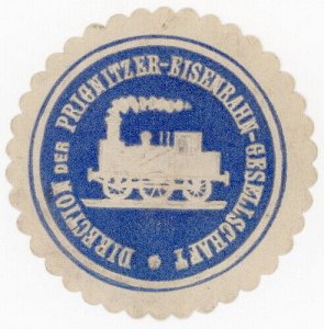 (I.B) Germany Railway : Company Letter Seal (Prignitz)