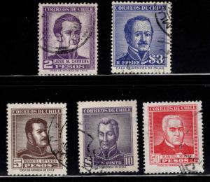 Chile Scott 293-296 Used stamp set