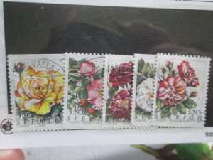 Sweden #2071-5 used set  2024 SCV = $1.25