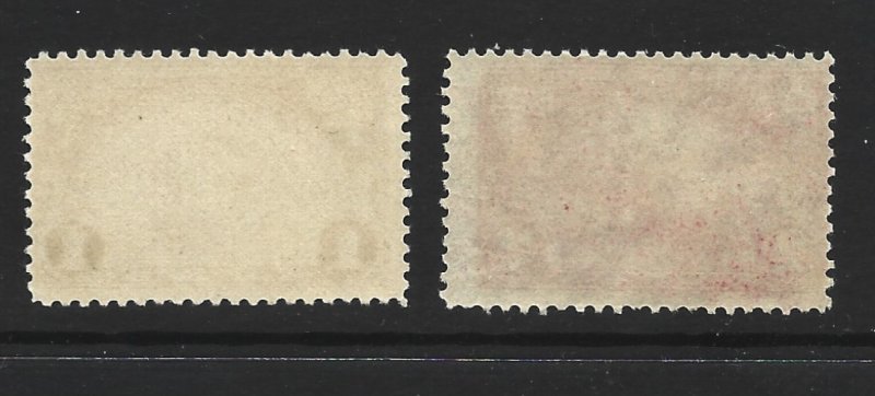 United States Scott 614-615 1 and 2 cent Huguenot-Walloon NH