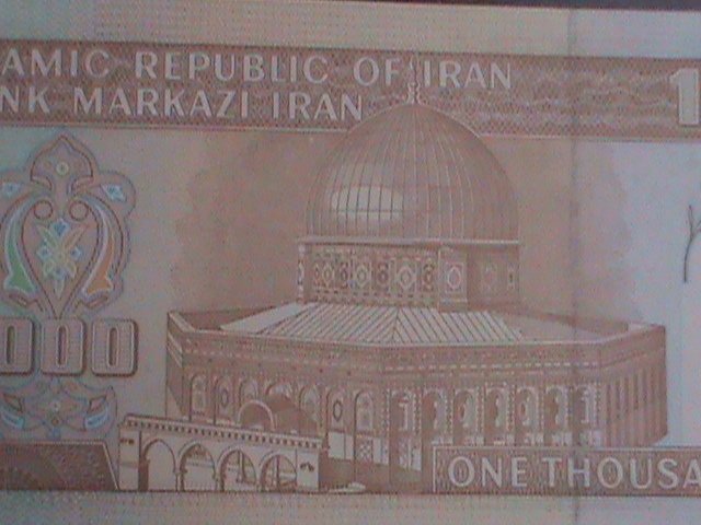 ​IRAN-1992-CAT#143-CENTRAL BANK OF IRAN1000 RIALS- UNCIRCULATED VF-LAST ONE