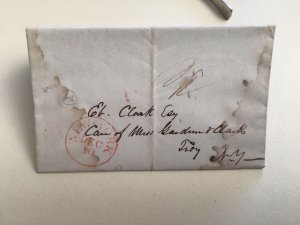 United States New York 1840 to Troy Michigan letter cover 63041