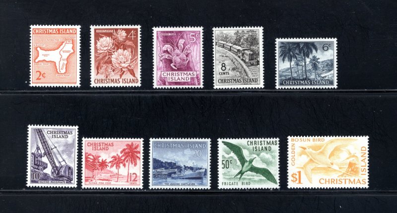 Christmas Island 11-20,    VF, Unused, Original Gum, CV $6.50 ....  1370002