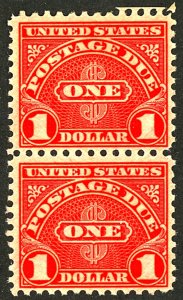 U.S. #J87 MINT PAIR OG NH