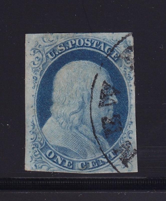 9 VF used neat cancel with nice color cv $ 90 ! see pic !