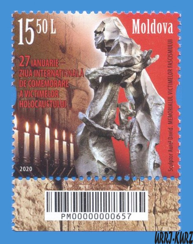 MOLDOVA 2020 International Day of Holocaust Victims Memory Monument 1v Mi1129 MN