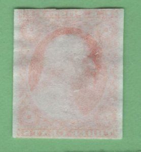 $US Sc#41p3 M/VF Plate Proof on India, thin, Cv. $90