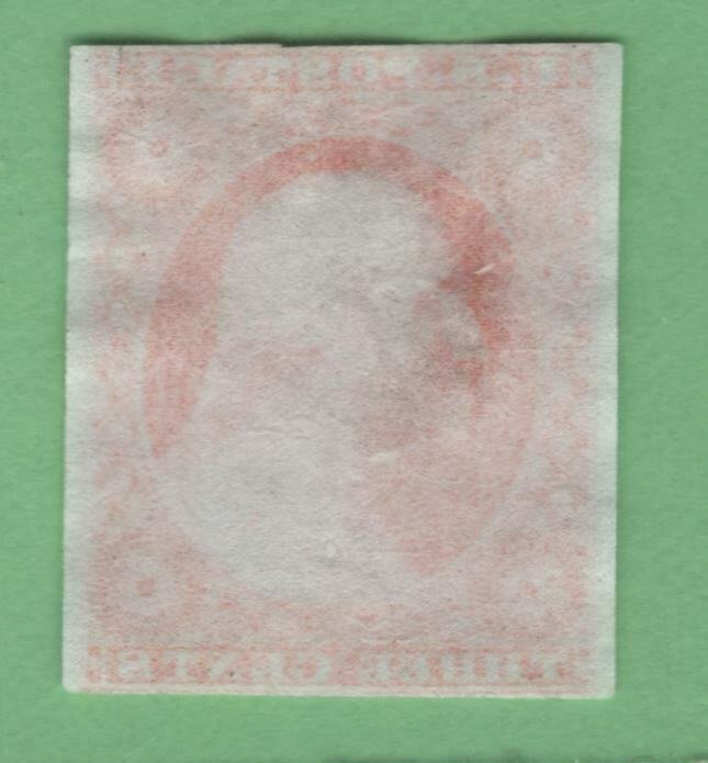 $US Sc#41p3 M/VF Plate Proof on India, thin, Cv. $90