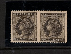 Prince Edward Island #15a Very fine Never Hinged Imperf Pair *With Certificate*