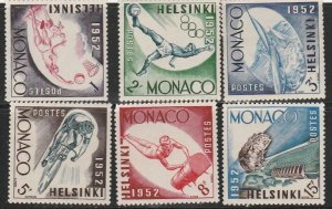 MONACO #295-300 MINT HINGED COMPLETE