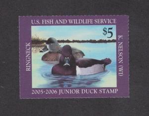 JDS13 - Junior Duck Stamp. Single.  MNH. OG. #02 JDS13