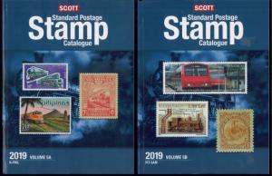 2019 Scott Postage Stamp Catalogue Worldwide Countries N-S Volume 5 (5A-5B) Set