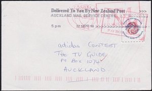 NEW ZEALAND 1998 National Mail self adhesive on commercial cover...........A9088