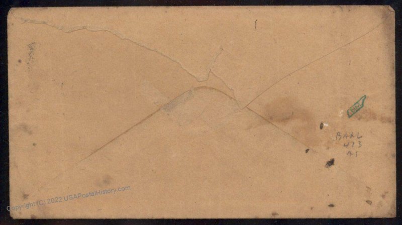 CSA #11 Civil War Confederate Cover Eufaula Alabama 92876