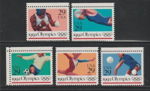 Scott# 2637-2641 1992 29c Summer Olympics Issue VF MNH