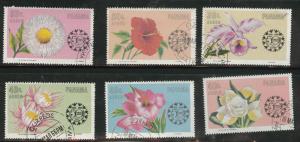 Panama  Scott C343-348 used  CTO flower airmail set