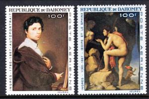 Dahomey #C49-C50 MNH CV$6.50 Ingres Oedipus Sphinx