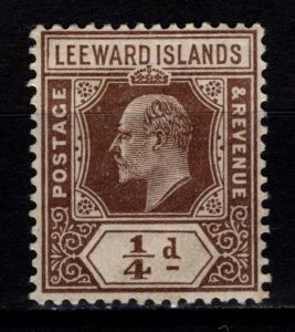 Leeward Islands 1907 Edward VI Def., ¼d [Unused]