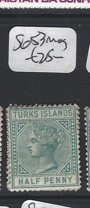 TURKS ISLANDS (P1805BB)  QV   1/2D  SG 53    MOG