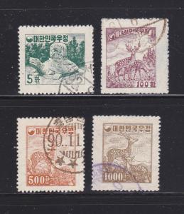 Korea 196-199 Set U Animals