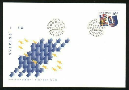 Sweden. FDC Cachet. Sweden In The EU  1995