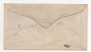 EX. RARE CSA Scott #9 TEN on Turned Cover Charlottesville VA Sc # u26 Envelope 