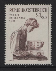 Austria  #B296  MNH   1955  Stamp Day