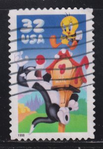 United States 3204a Sylvester & Tweety Bird 1998