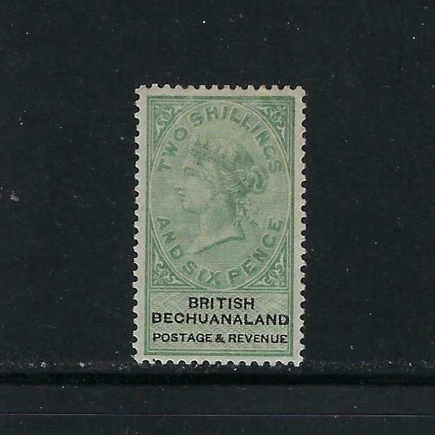 BECHUANALAND PROTECTORATE SCOTT #18 1887 WMK 14- 2/6 SHILLINGS - MINT  HINGED