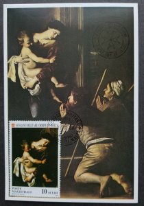 Malta Sovereign Military Order Of Malta Painting Madonna Pilgrims 1989 (maxicard