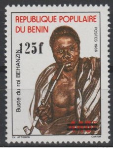 1988 Benin Mi. A469 Bust of King Behanzin King König Overloaded Overprint MNH-