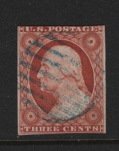 10 F-VF used neat Blue cancel with nice color ! see pic !