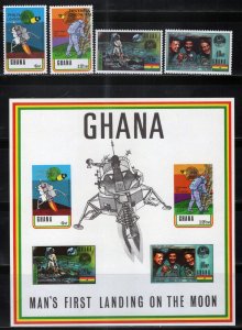 ZAYIX Ghana 389a MNH Overprint PHILYMPIA/LONDON Space Astronauts 121722SL06