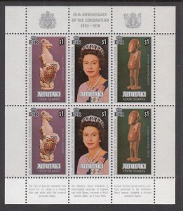 Aitutaki 166 Queen Elizabeth II Souvenir Sheet MNH VF