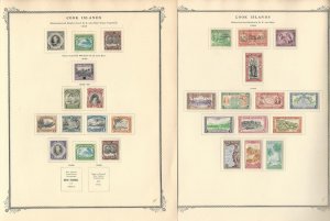 Cook Islands Collection 1938 to 1949 on 2 Scott Specialty Pages