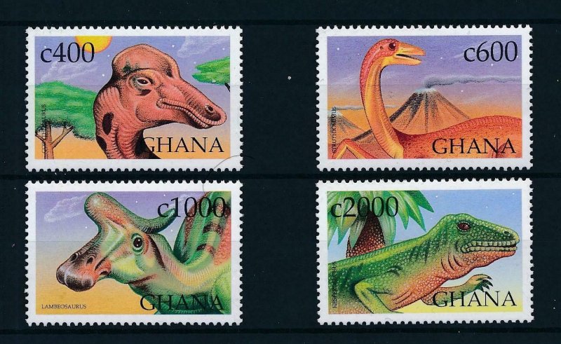 [105731] Ghana 1999 Prehistoric animals dinosaurs  MNH