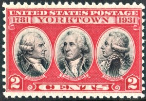 SC#703 2¢ Battle of Yorktown (1931) MNH