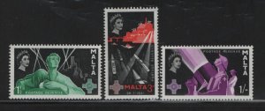 MALTA, 269-271    MINT HINGED