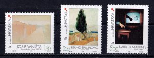 Croatia stamps #384 - 386, MH OG